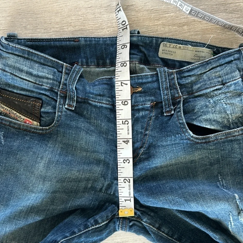 Diesel Gupree super slim skinny low waist rise jeans size 27